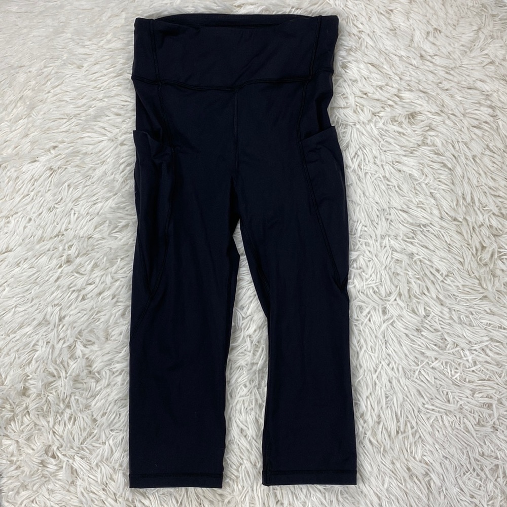 Lululemon Break Free Crop (Nulux 17") Black